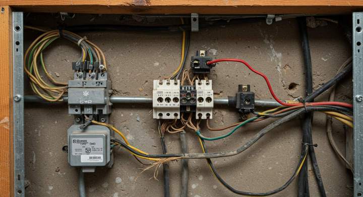9. une installation électrique défectueuse